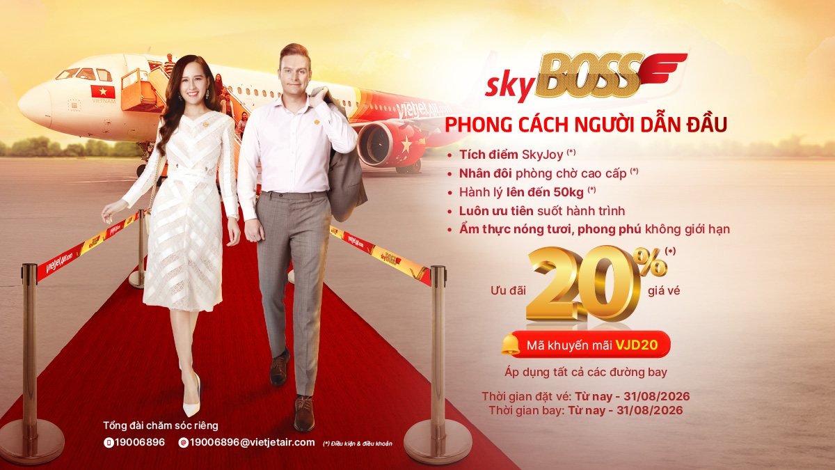Các ưu đã dành cho khách hàng của Vietjet.
