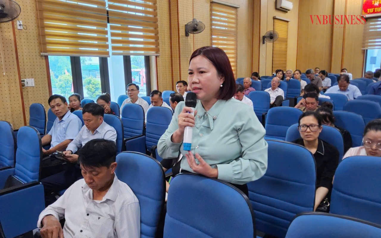 Đại diện các đơn vị doanh nghiệp, HTX phát biểu.
