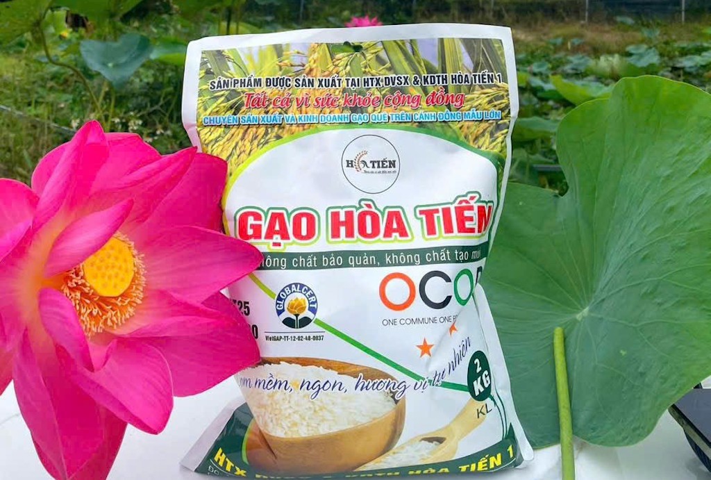Nhãn hiệu tập thể “Gạo Hòa Tiến” trở thành tài sản trí tuệ quan trọng, giúp HTX Hòa Tiến 1 nâng cao giá trị sản phẩm, tạo niềm tin cho người tiêu dùng và mở rộng thị trường tiêu thụ.