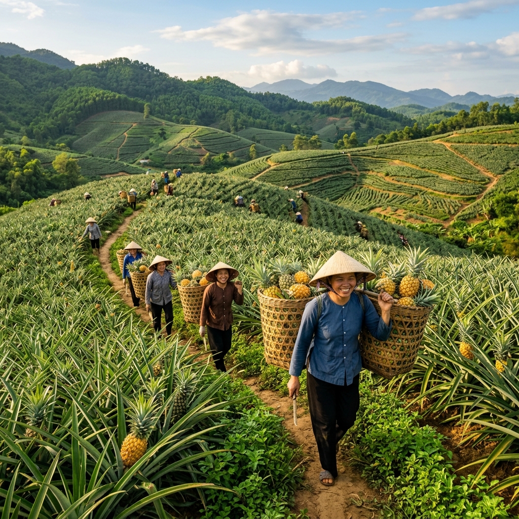 Thu hoạch dứa