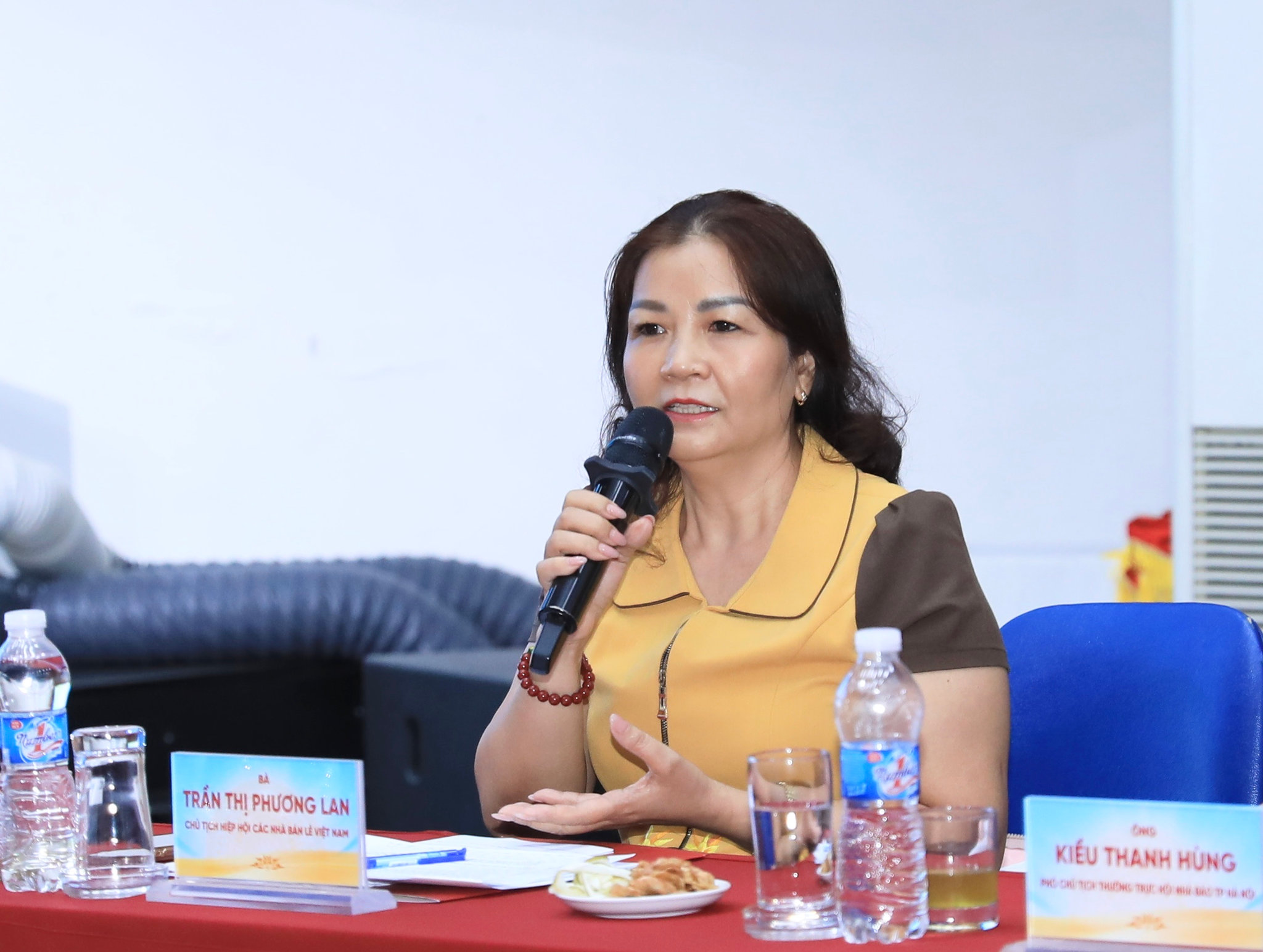 Bà Trần Thị Phương Lan, Chủ tịch Hiệp hội các nhà bán lẻ Việt Nam.