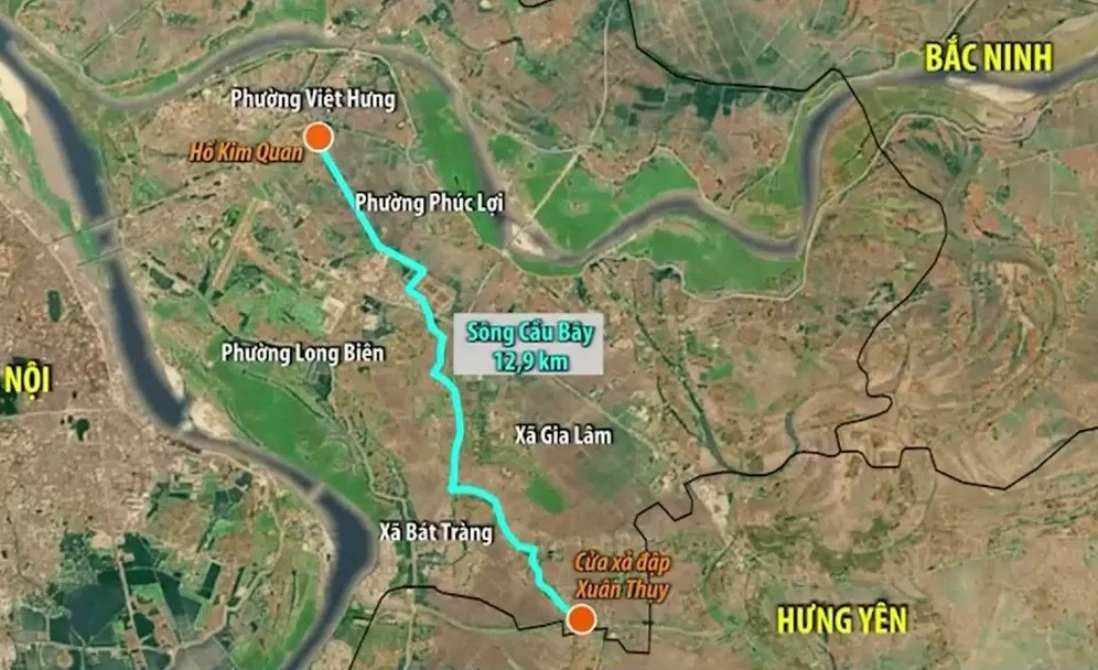 Thành phố Hà Nội quyết tâm "làm sạch" sông Cầu Bây.