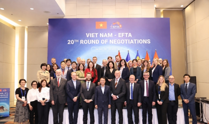 Việt Nam và EFTA kết thúc đàm phán Hiệp định thương mại tự do.