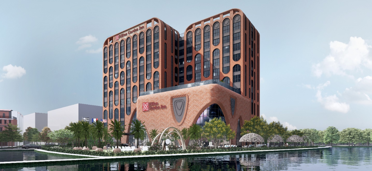 Phối cảnh khách sạn Hilton Garden Inn tại Vĩnh Long.