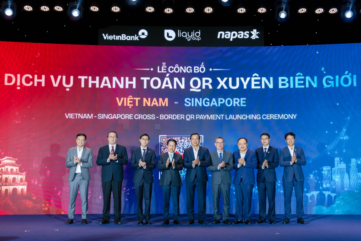 Chính thức ra mắt dịch vụ thanh toán mã QR giữa Việt Nam và Singapore.
