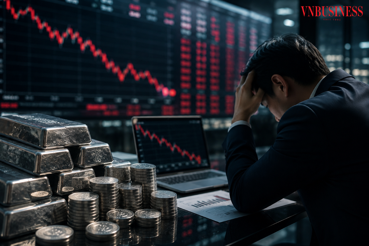 Giá bạc đã giảm hơn một nửa so với đỉnh lịch sử.