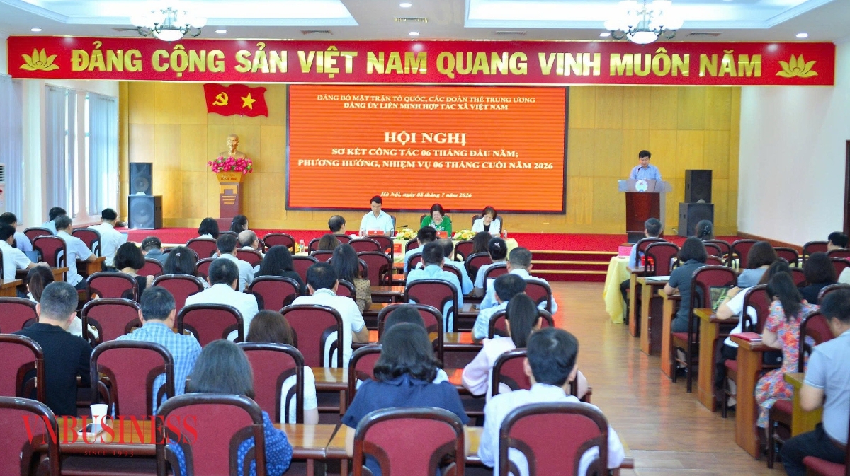 Hội nghị sơ kết công tác xây dựng Đảng 6 tháng đầu năm của Đảng bộ Liên minh Hợp tác xã Việt Nam.
