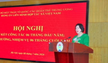 Đảng bộ Liên minh HTX Việt Nam quyết tâm hoàn thành toàn diện nhiệm vụ năm 2026