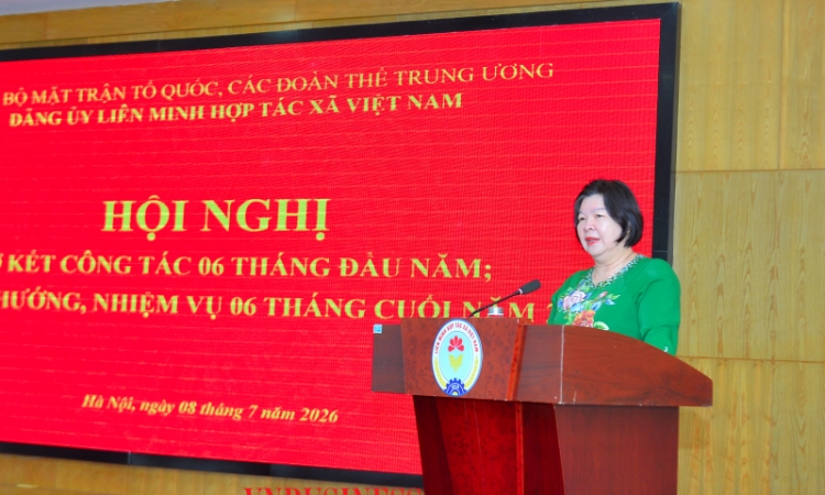 Đảng bộ Liên minh HTX Việt Nam quyết tâm hoàn thành toàn diện nhiệm vụ năm 2026