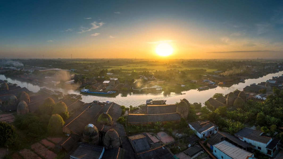 Dòng sông di sản Cổ Chiên vẫn chưa từng ngừng chảy… (Ảnh: Trung tâm xúc tiến du lịch tỉnh Vĩnh Long)