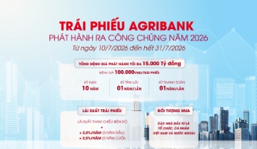 Agribank chào bán 15.000 tỷ đồng trái phiếu ra công chúng năm 2026