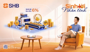 SHB SAHA ra mắt tính năng “Sinh lời nhàn tênh”: Tự động sinh lời tới 6%/năm