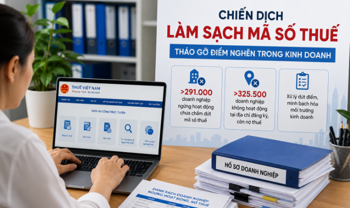 Mạnh tay xử lý hơn 600.000 mã số thuế