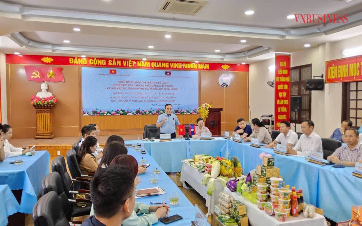 Liên minh HTX TP Hải Phòng gặp gỡ và làm việc với Đại sứ đặc mệnh toàn quyền nước Cộng hòa Dân chủ Nhân dân Lào tại Việt Nam.