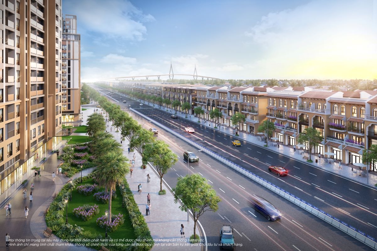 Trục đường Tương Lai Vinhomes Green Paradise là đại lộ hiếm hoi tại TP.HCM có mặt cắt lên tới 50m.
