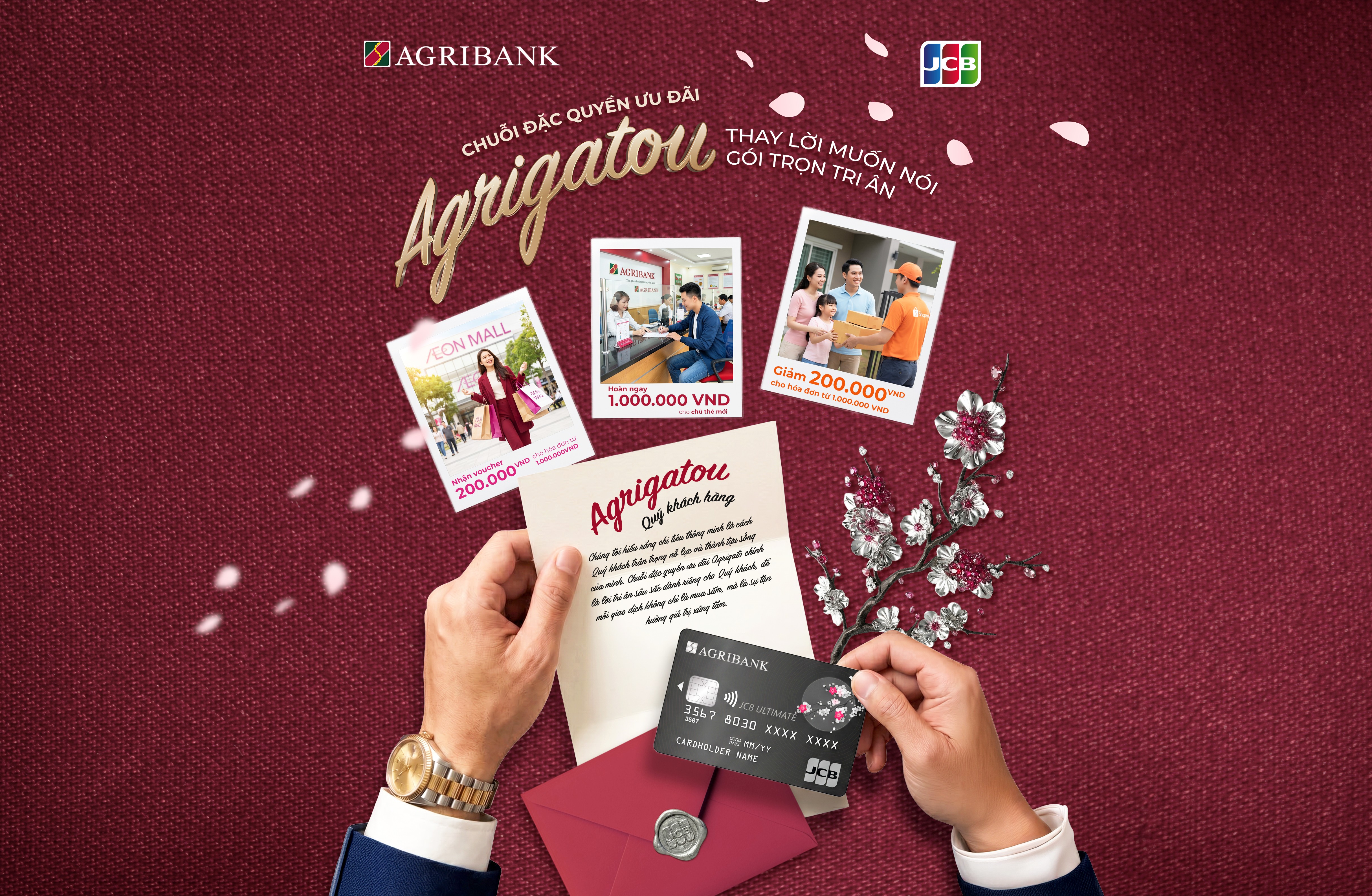 Agribank mở đợt ưu đãi thẻ JCB kéo dài bốn tháng rưỡi, đón mùa mua sắm cuối năm.