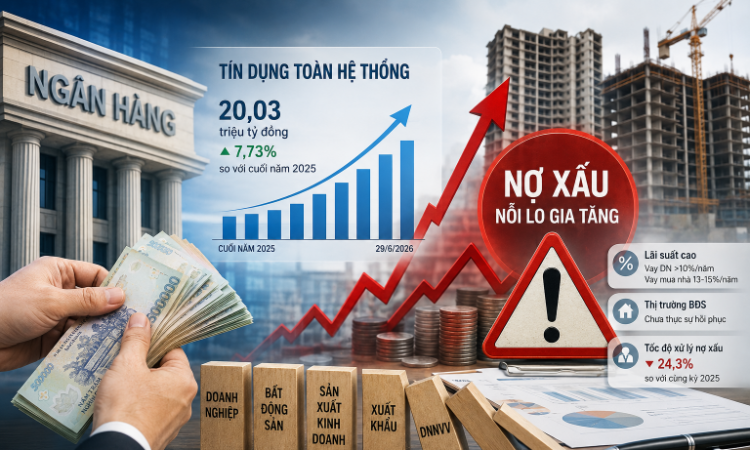 Tín dụng tăng tốc, nợ xấu có “phình to”?