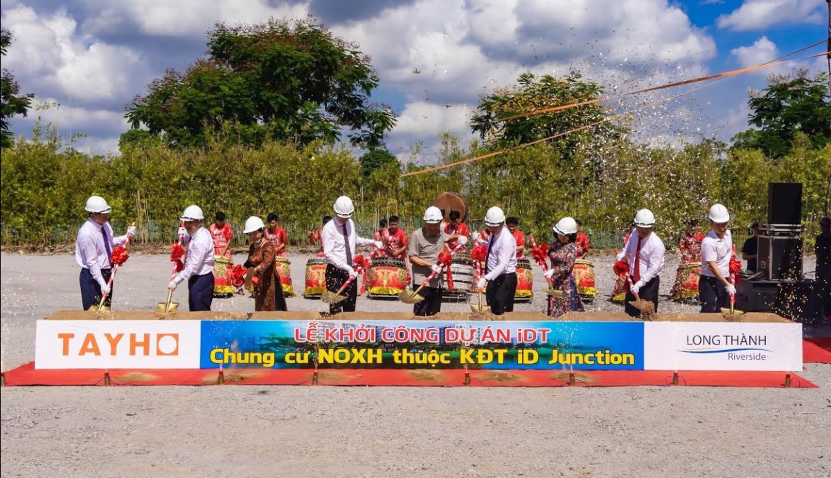 Lễ khởi công dự án chung cư nhà ở xã hội thuộc dự án ID Junction do Công ty cổ phần Long Thành Riverside làm chủ đầu tư – Nguồn: internet