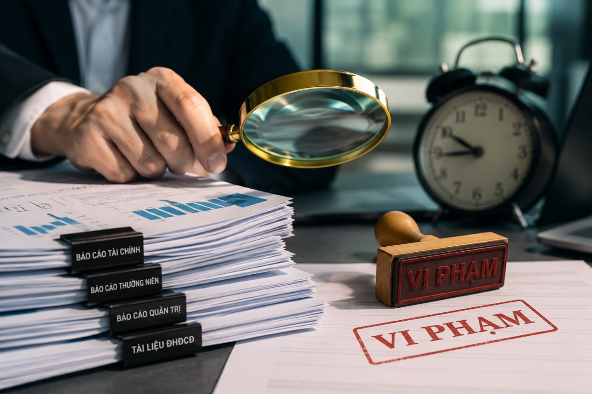 Thanh tra Chứng khoán mạnh tay xử phạt hàng loạt doanh nghiệp vi phạm nghĩa vụ công bố thông tin.