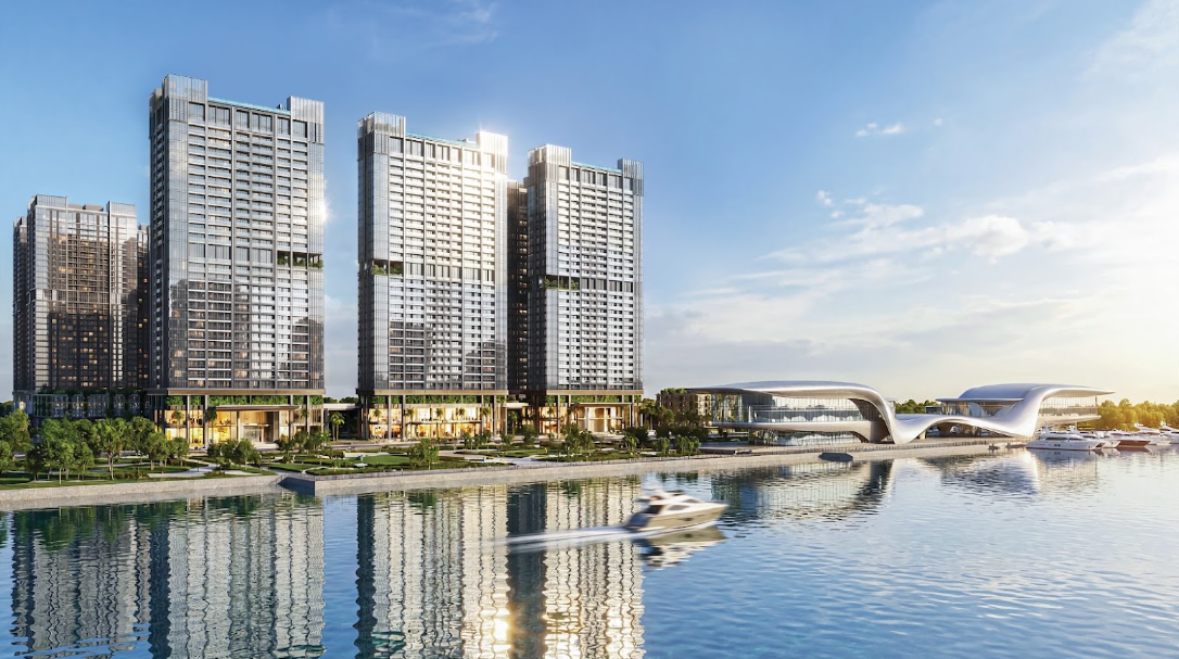Alluvia Sunshine Marina - 1 trong 4 phân khu trong dự án Alluvia City, tiếp giáp trực diện sông Hồng và kế cận bến du thuyền 5 sao. Quy mô 55ha, gần 8.000 căn hộ cao cấp và 700 biệt thự và shophouse.