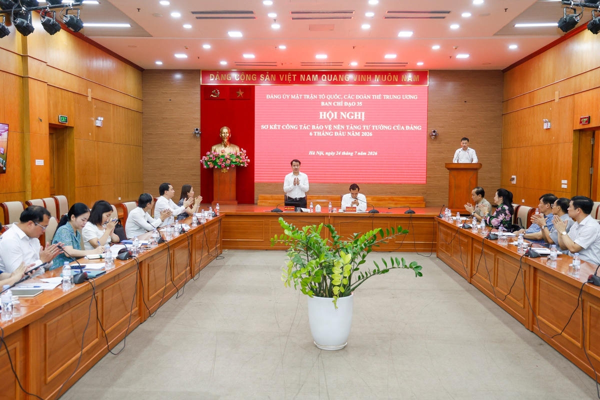 Hội nghị sơ kết công tác bảo vệ nền tảng tư tưởng của Đảng 6 tháng đầu năm 2026.