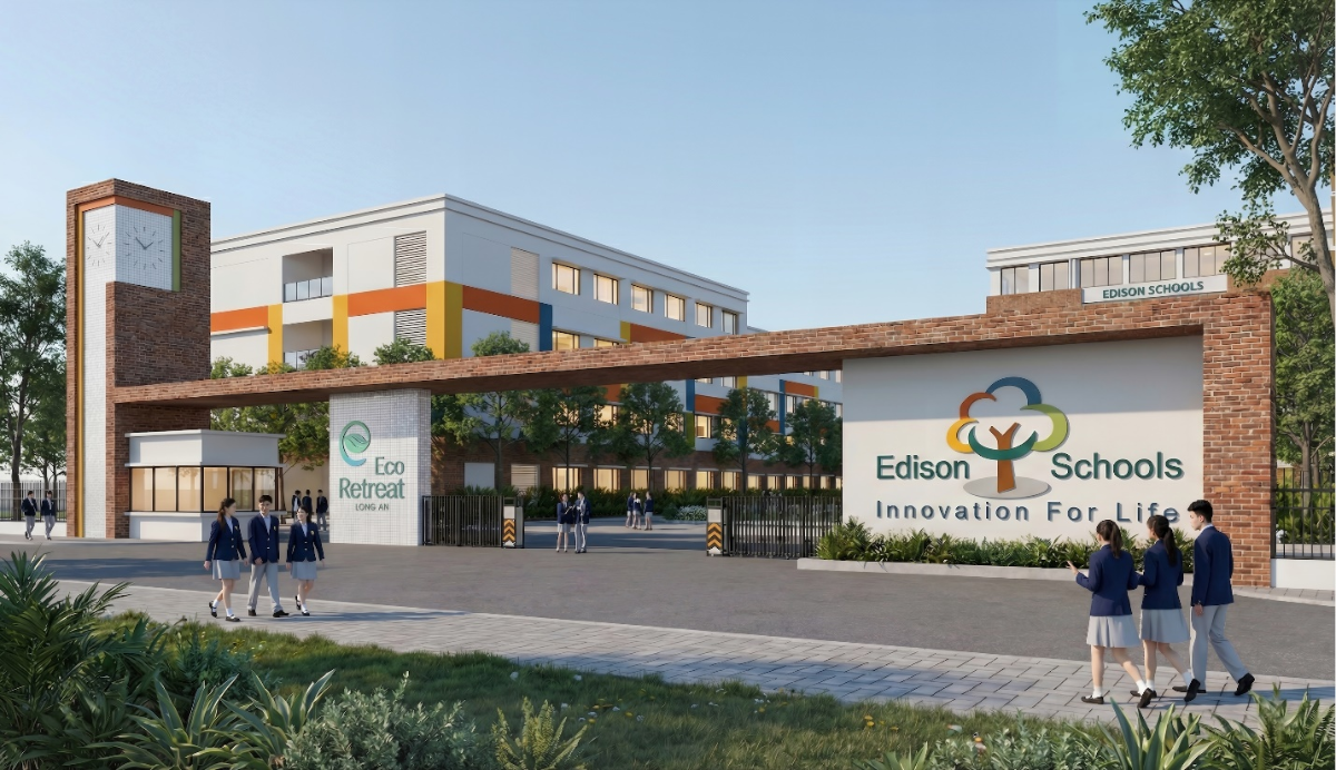 Trường PTLC Edison Schools tại Eco Retreat rộng 22.000m2.