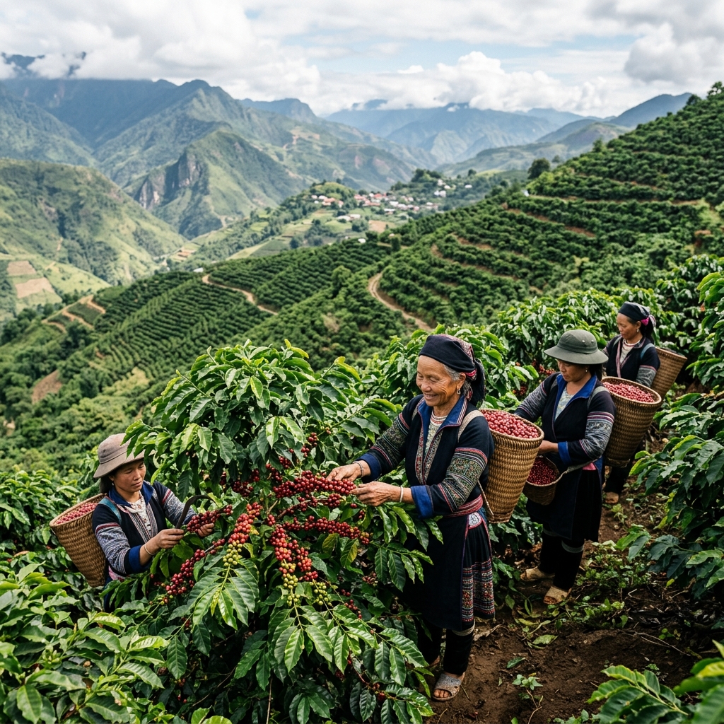 Vùng nguyên liệu cà phê Arabica Mường Ảng Điện Biên