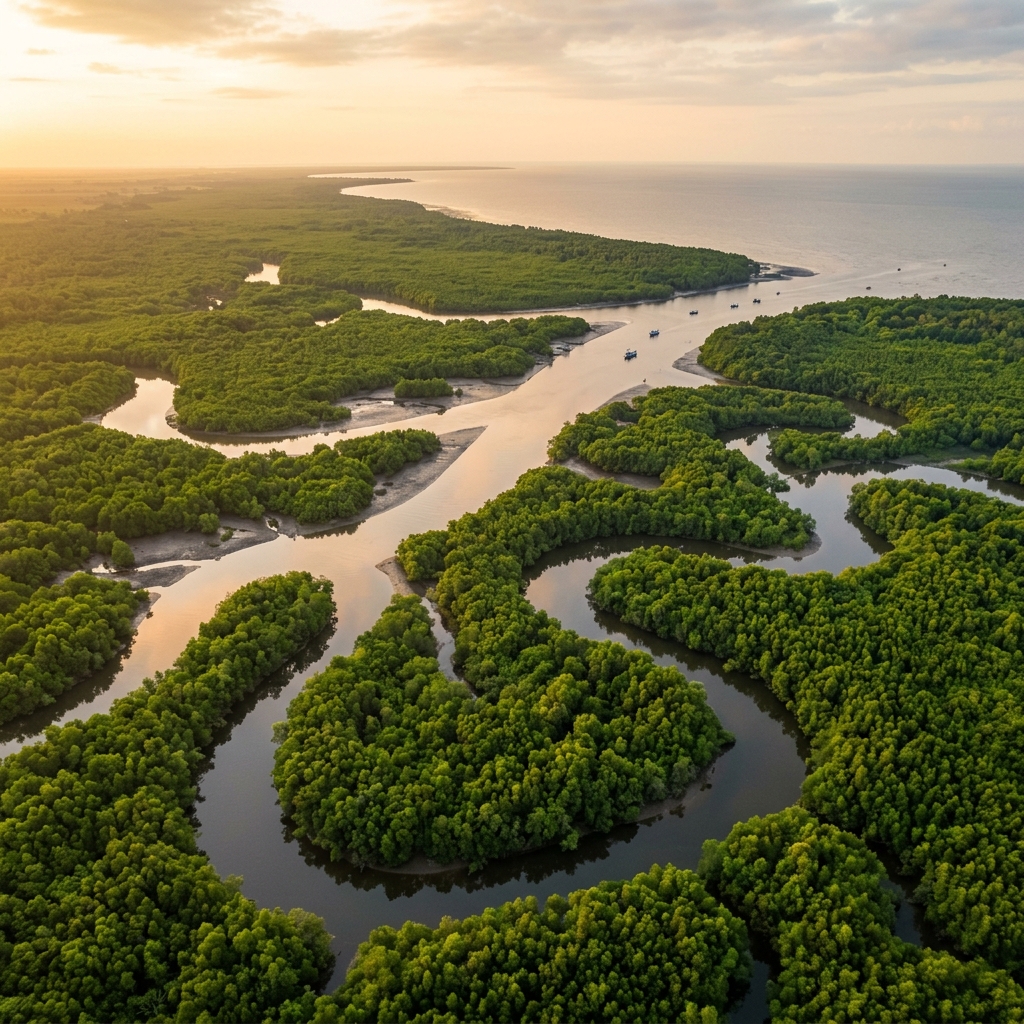 Flycam Cà Mau Mangrove Forest