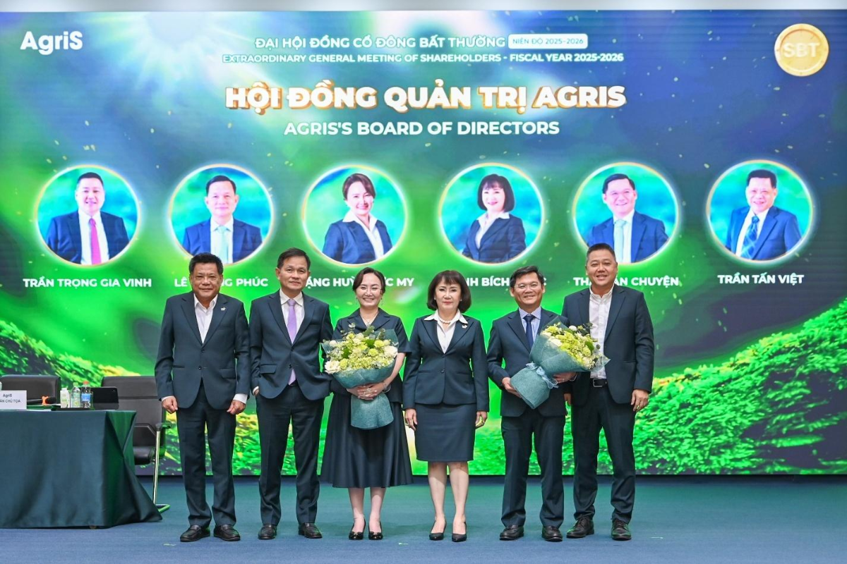 Hội đồng Quản trị của AgriS được kiện toàn với 6 thành viên, tăng cường năng lực quản trị cho giai đoạn phát triển mới.