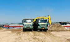 Hình ảnh bãi tập kết vật liệu của công ty Toàn Mỹ sau khi bị phá dỡ, chụp năm 2023. Ảnh: VT