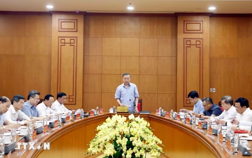 Tổng Bí thư, Chủ tịch nước Tô Lâm khẳng định, việc xây dựng Chiến lược công tác tư tưởng của Đảng trong bối cảnh chuyển đổi số là yêu cầu khách quan, cấp thiết và có ý nghĩa lâu dài. (Ảnh: TTXVN)