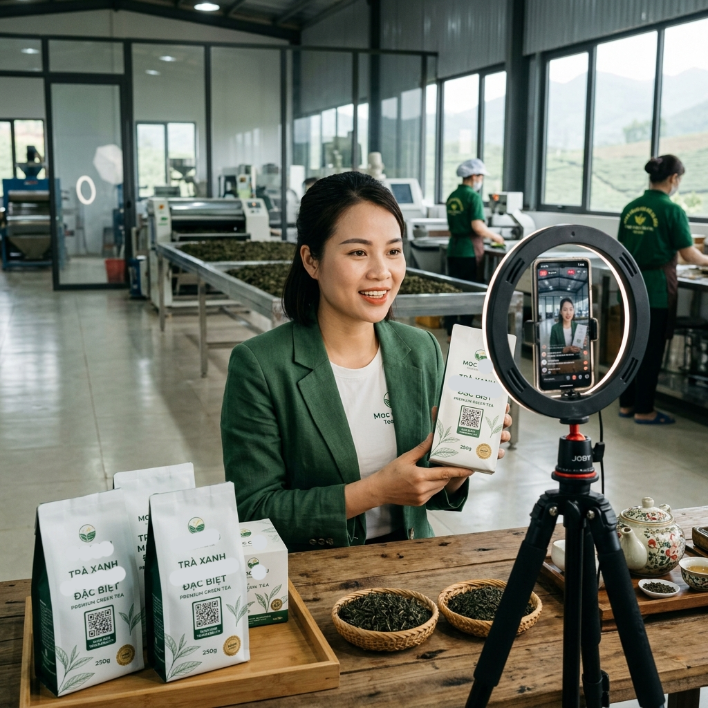Livestream bán nông sản HTX Việt Hưng