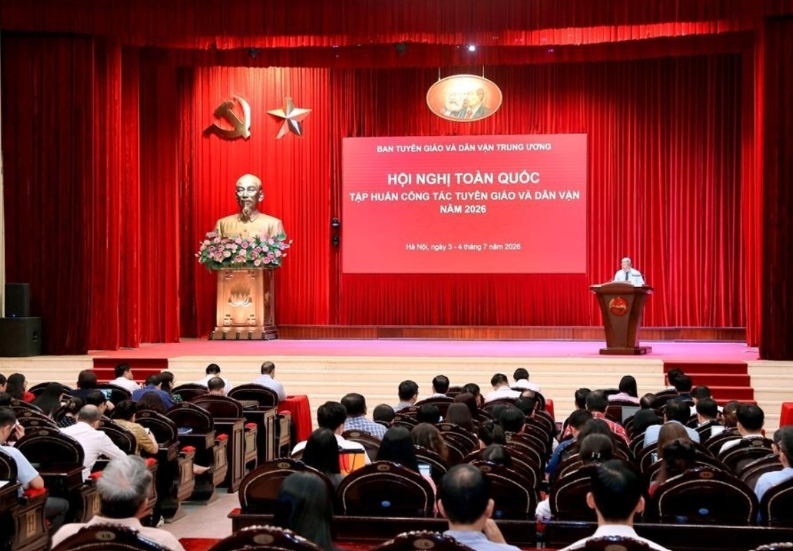Hội nghị toàn quốc tập huấn công tác tuyên giáo và dân vận năm 2026.