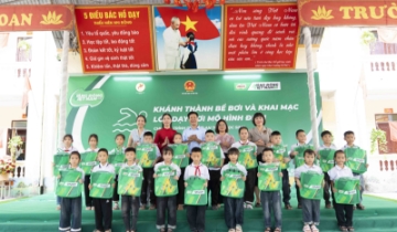 Nestlé Việt Nam và Bộ Giáo dục và Đào tạo trao tặng bể bơi, triển khai dạy bơi cho học sinh Bắc Ninh