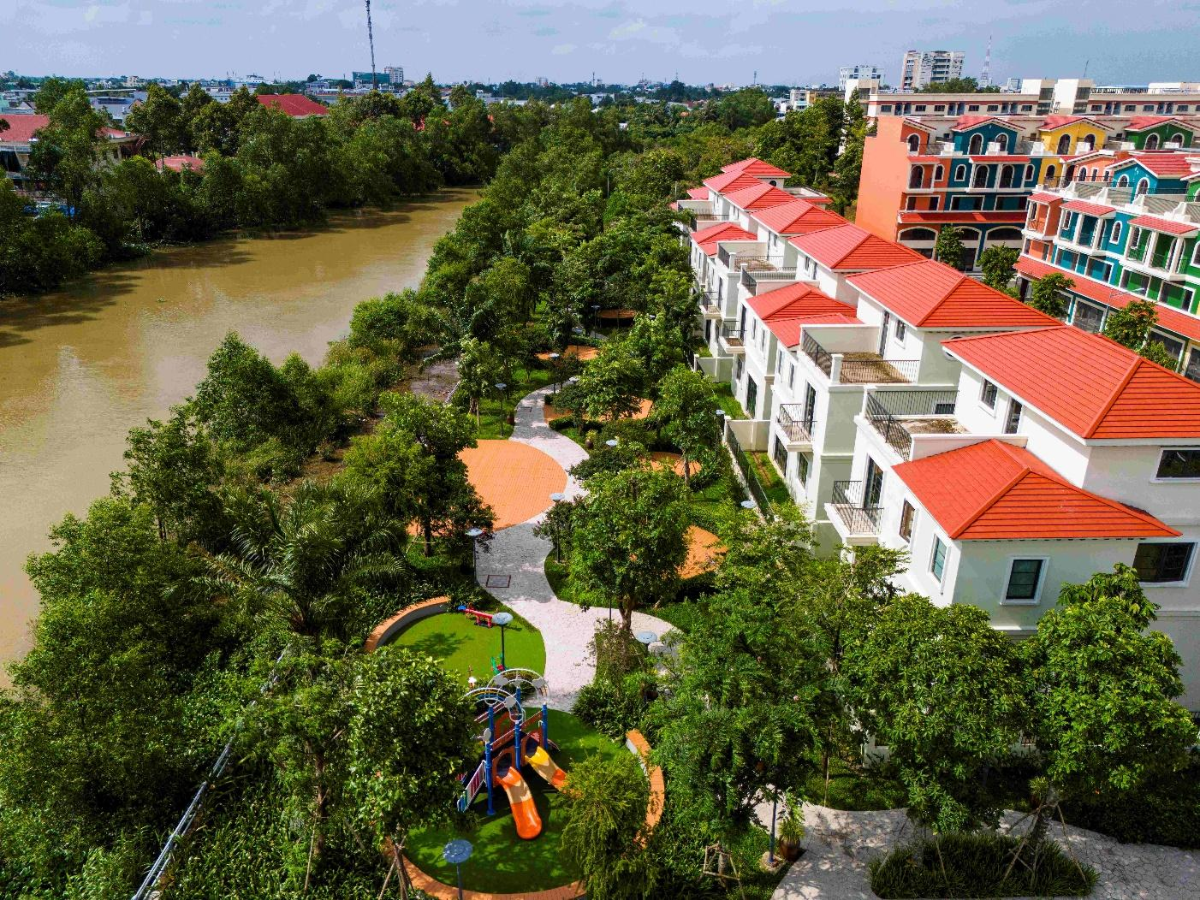 Khu dân cư Phước Thọ được phát triển theo nguyên lý thuận thiên, khai thác các lợi thế về cảnh quan sông nước - Ảnh: Thành Sơn