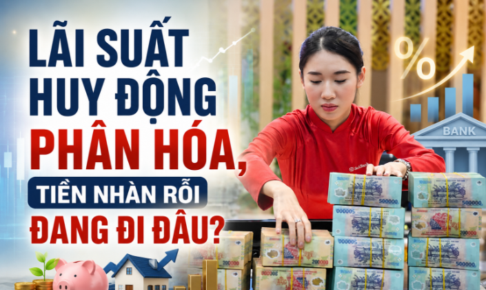 Lãi suất huy động đang phân hóa, tiền nhàn rỗi chảy vào đâu?
