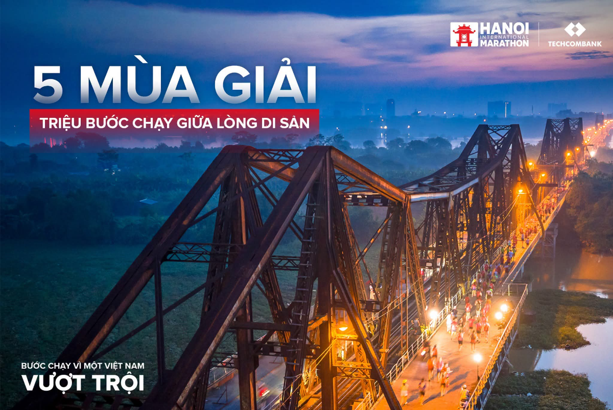 Giải Marathon Quốc tế Hà Nội Techcombank:Từ đường chạy di sản đến bước tiến vượt trội. Ảnh Techcombank