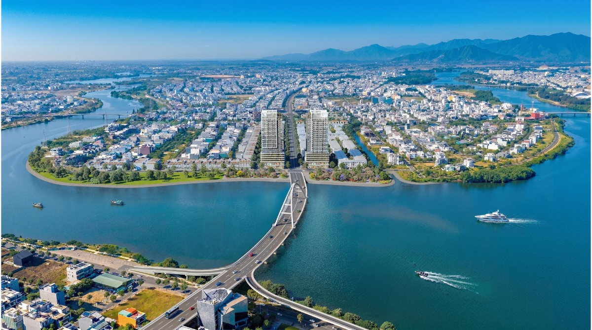 Vị trí đắc địa của các tổ hợp căn hộ mở ra tầm nhìn bao quát trọn vẹn cảnh quan đô thị và thiên nhiên. Ảnh: Sun Property.