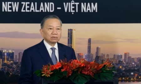 Tổng Bí thư, Chủ tịch nước Tô Lâm dự Hội nghị bàn tròn doanh nghiệp New Zealand-Việt Nam, sáng 13/8.