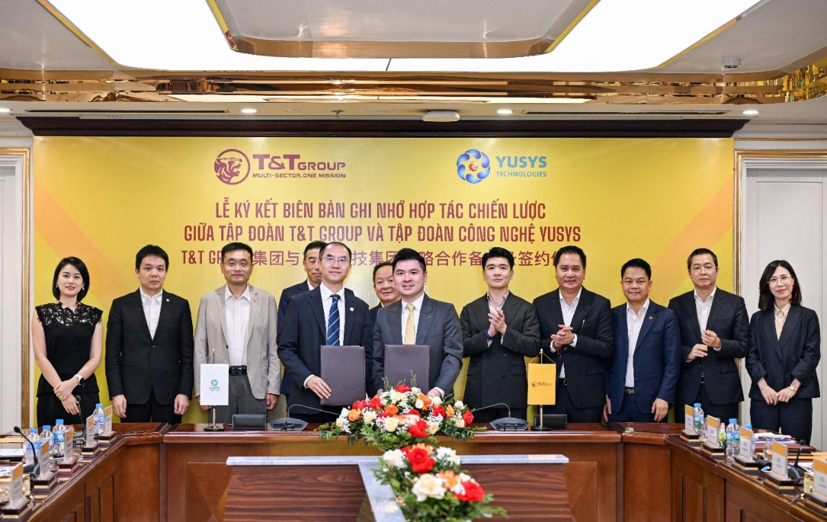 Đại diện T&T Group và Yusys Technologies ký kết Biên bản ghi nhớ hợp tác chiến lược.