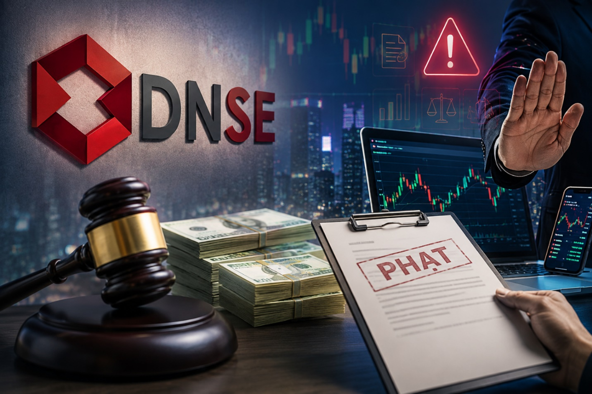 DNSE bị phạt 802,5 triệu đồng, buộc dừng loạt dịch vụ tài chính. (Ảnh minh họa)