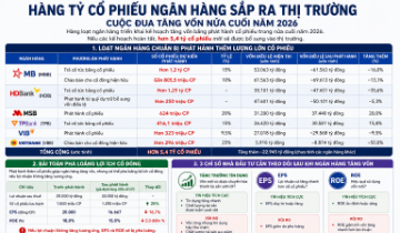 Hàng tỷ cổ phiếu ngân hàng sắp bung, cuộc đua tăng vốn bước vào giai đoạn mới
