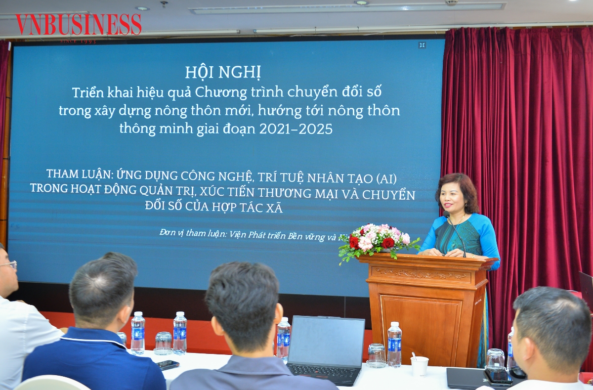 Phát biểu tham luận của đại diện Viện Phát triển bền vững và Kinh tế số.