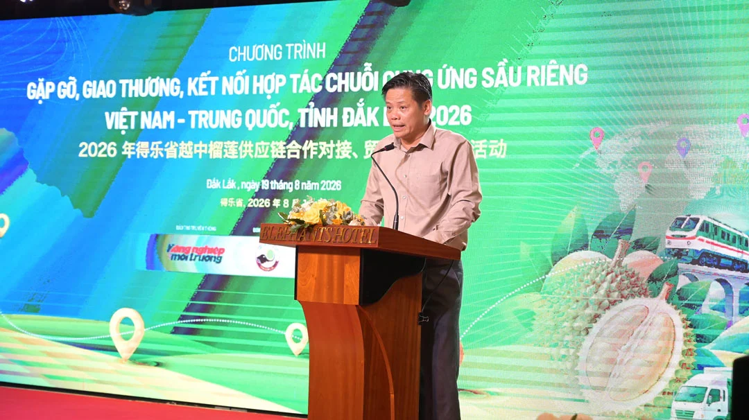 Ông Lê Anh Trung, Chủ tịch Hiệp hội Sầu riêng Đắk Lắk.