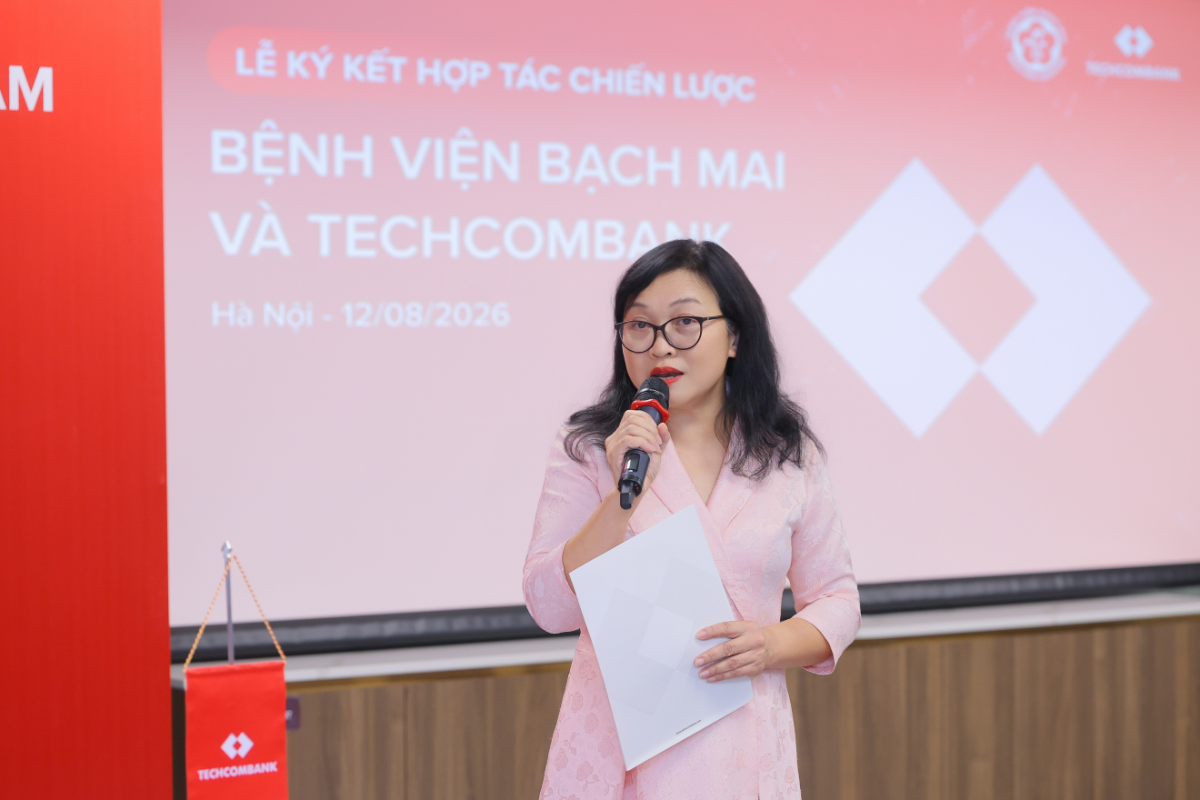 Bà Phan Thị Hải Yến, Giám đốc Khối Ngân hàng Doanh nghiệp và Định chế tài chính (CIBG), Techcombank.
