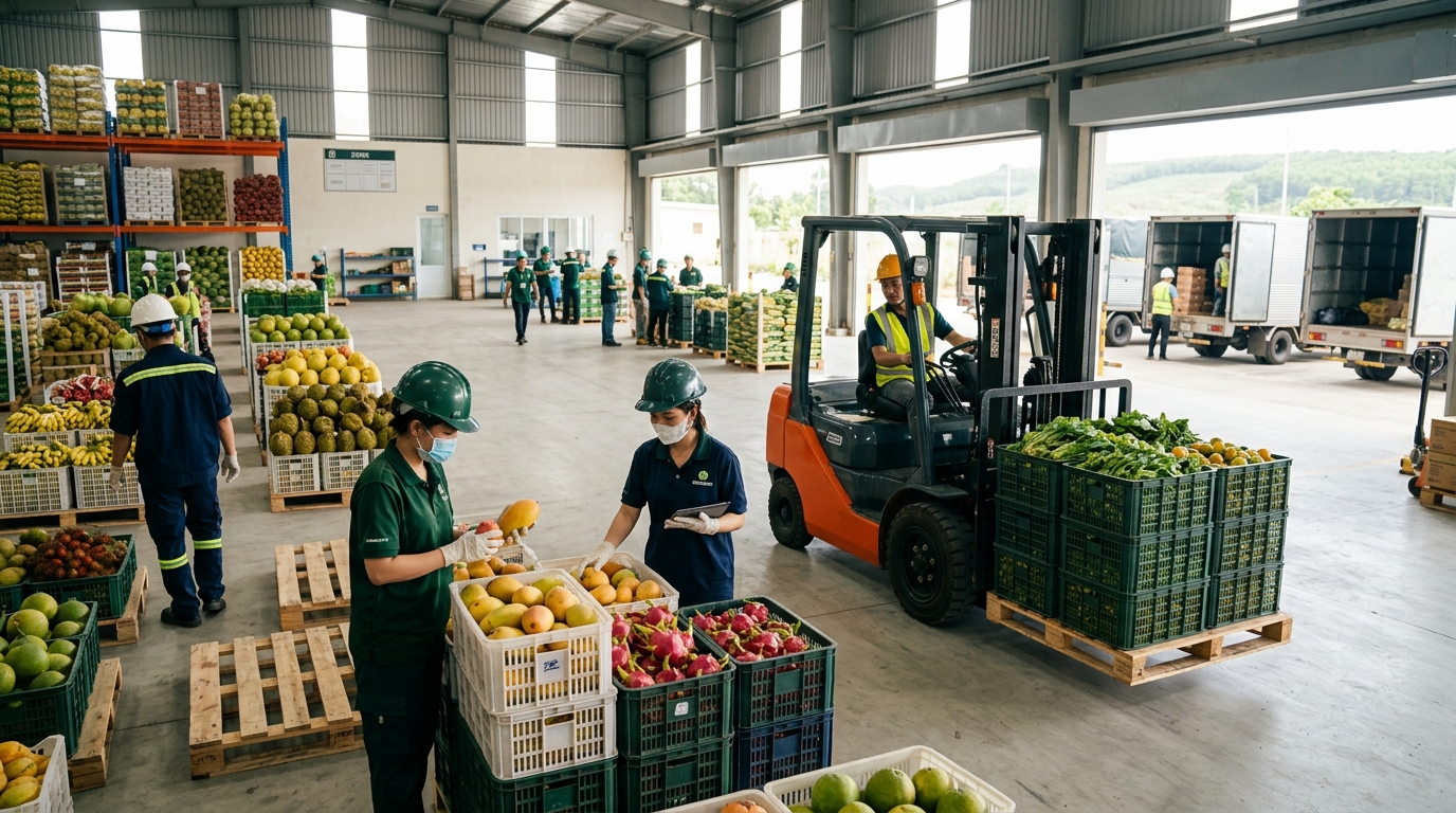 Chuỗi cung ứng và trung tâm logistics hàng nông sản Việt Nam
