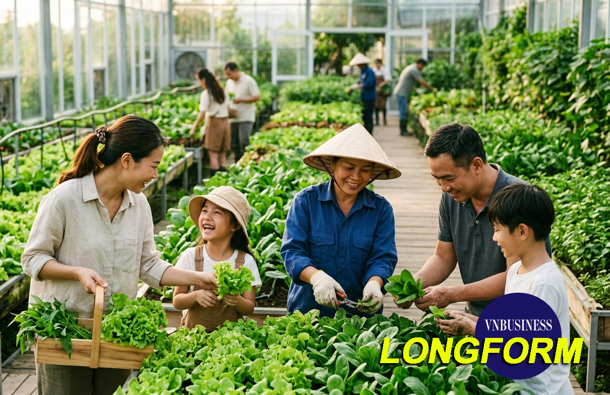 Giấy khai sinh điện tử cho mỗi bó rau và mô hình xuất khẩu tại chỗ ở Văn Giang