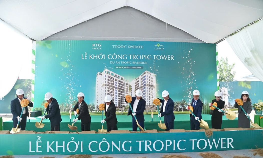 Khởi công khu căn hộ Tropic Tower .
