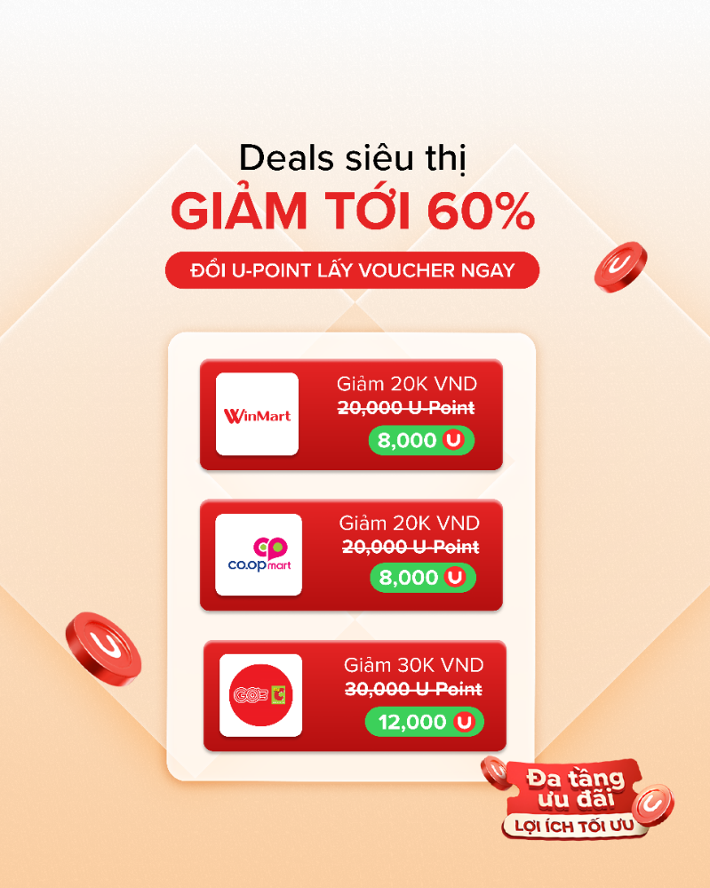 Các voucher từ WinMart, Co.opmart và GO! Big C bổ sung lựa chọn để chuẩn bị đồ ăn, thức uống trước trận đấu.