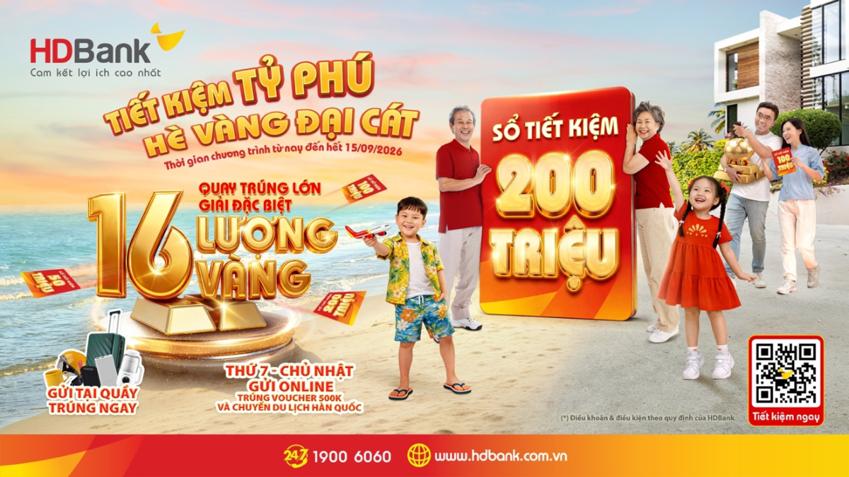Chỉ còn đến 15/9 để gia tăng cơ hội trở thành chủ nhân 16 lượng vàng.